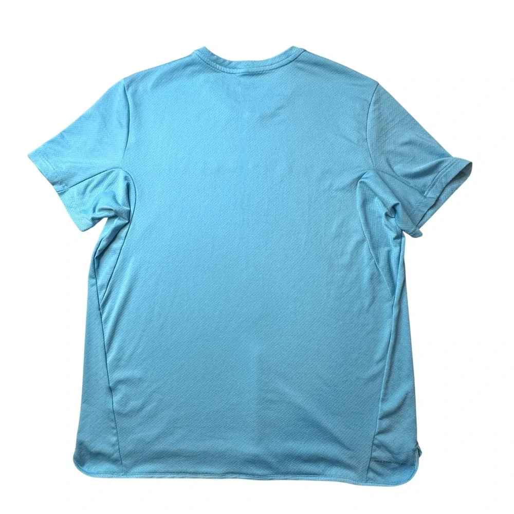 Nike Shirt Mens L Blue NikeCourt Zonal Cooling Advantage Tennis Top 830897-432